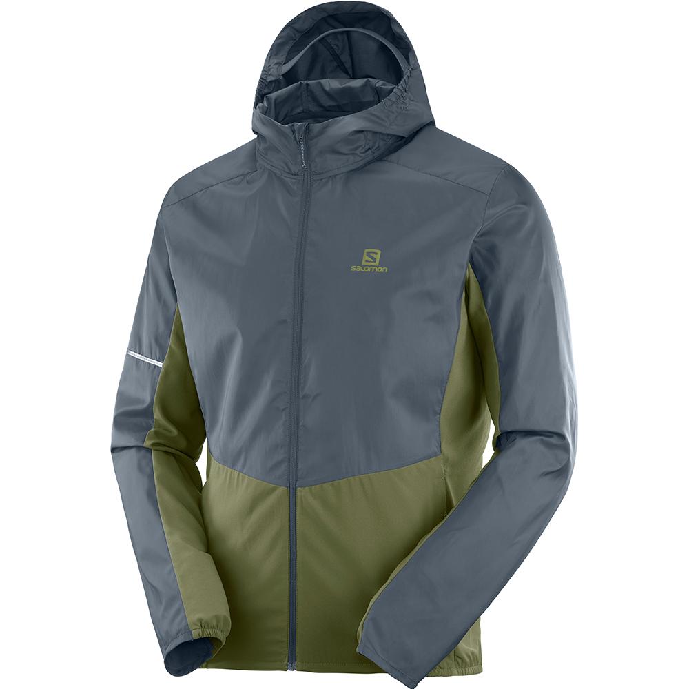 Salomon AGILE FZ M Chaquetas Hombre - Verde Oliva - Colombia (93152-CKBU)